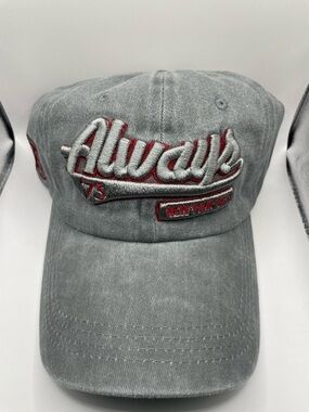 Always Gray and Red Baseball Cap